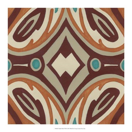 Framed Global Motif VIII Print