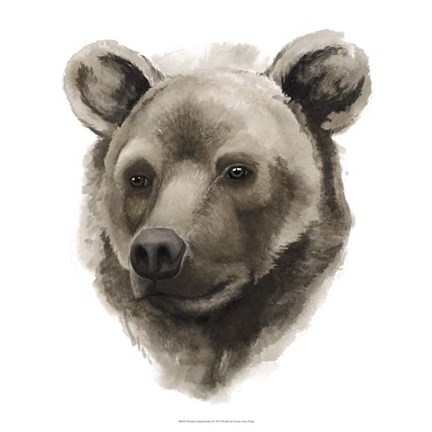 Framed Western Animal Study I Print