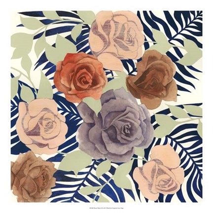 Framed Rosen Palms II Print