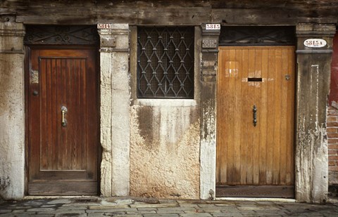 Framed Venice Doors Print