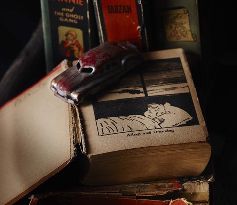 Framed Comic Toy Print