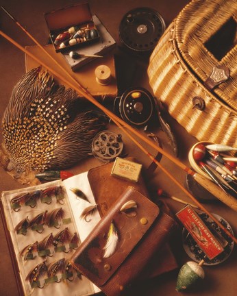 Framed Fishing 1 Print