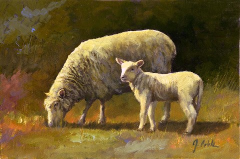 Framed Spring Lamb Print