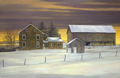 Framed Honey Ridge Farm Print