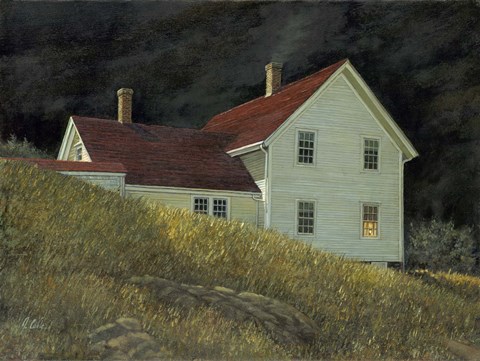 Framed Nite Beams Print