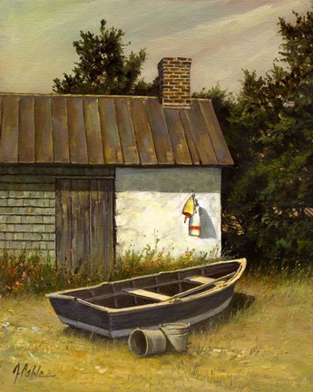 Framed Dory Shed Print