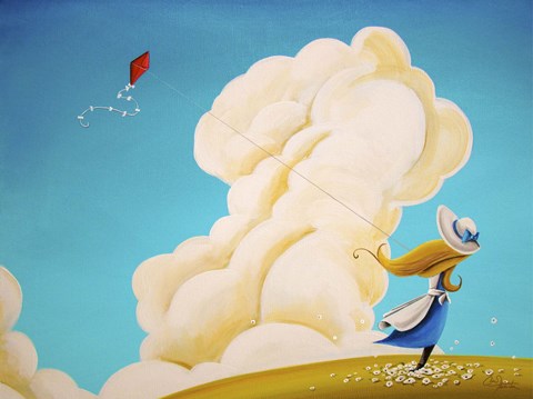 Framed Paper and String Print