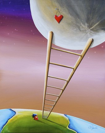 Framed Destination Moon Print