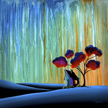 Framed Down In the Valley Print