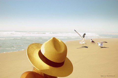 Framed Memories on the Beach 2 Print