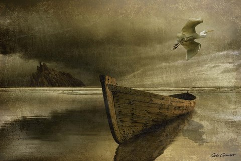 Framed Solitude of the Sea 3B Print