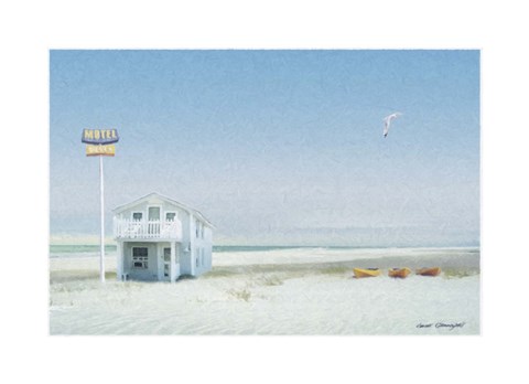 Framed Motel Paradise Print