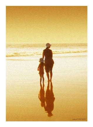 Framed Mother &amp; Daughter Print