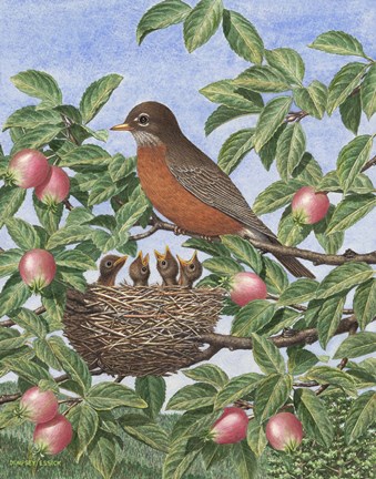 Framed Grandfather&#39;s Seasons Summer Print