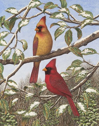 Framed Grandfather&#39;s Seasons Winter Print