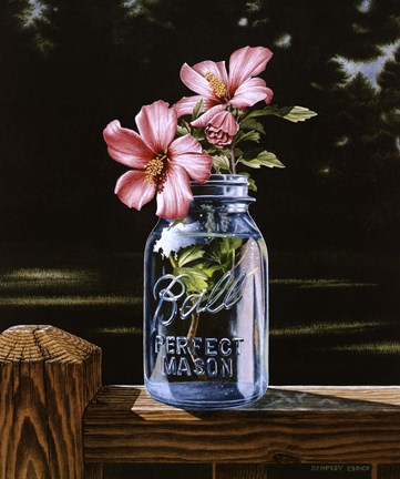 Framed Rose of Sharon Print