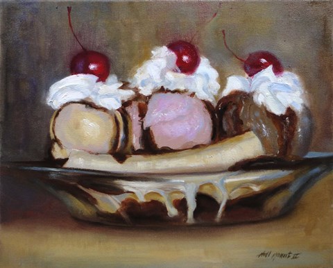 Framed Banana Split Print