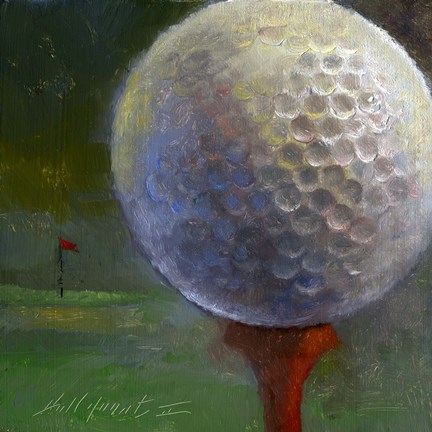 Framed Golf ball Print
