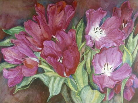 Framed Ruby Reds Print