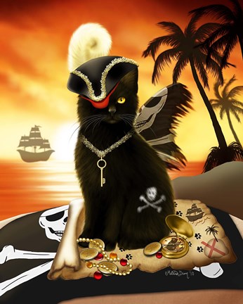 Framed Shiver Meow Timbers Print