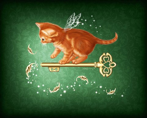 Framed Key of Leaves Print