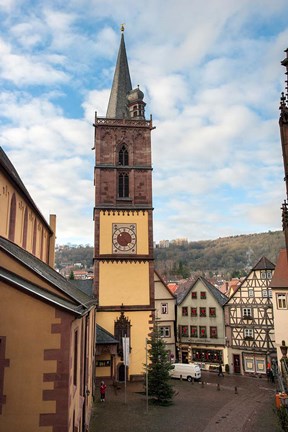 Framed Gothic Church Tower Print