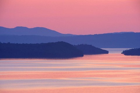 Framed Nipigon Bay in Twilight Print