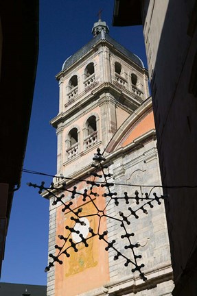 Framed Ville Haute from the Fort du Chateau Print