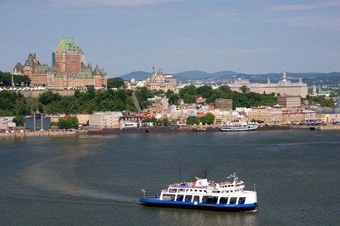 Framed Ferry Boat, St Lawrence River Print