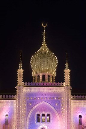 Framed Tivoli at Christmas Print