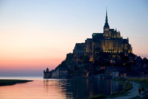 Framed Mont Saint Michel, Basse-Normandie, France Print