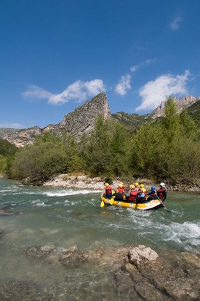 Framed Rafting on Verdon River,  Provence, France Print