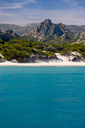 Framed France Corsica Saleccio Beach Print