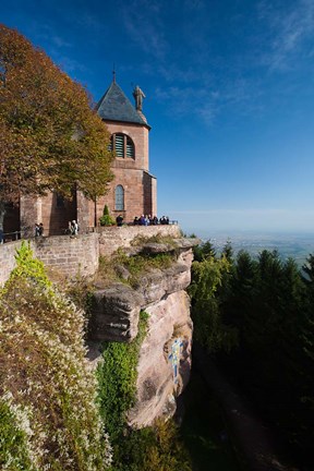 Framed Hilltop Convent, Mont Ste-Odile Print