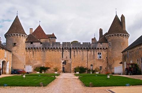 Framed Medieval Chateau de Rully Print