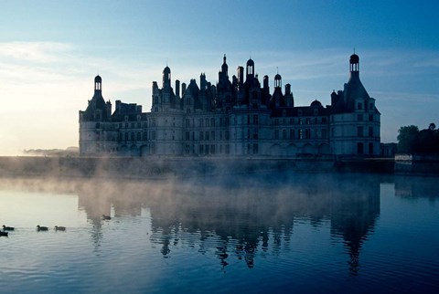 Framed Chateau Chambord at Dawn Print