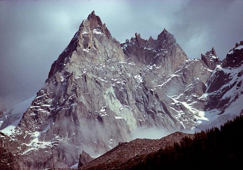 Framed France, Chamonix, Aiguilles du Midi, Spires Print