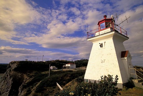 Framed Cape Enrage Lighthouse Print