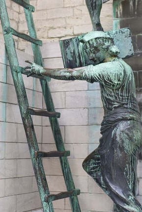 Framed Belgium, Statues and Cathedral Print