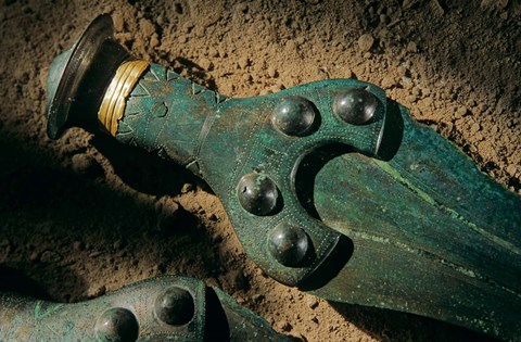 Framed Details of Sword Print