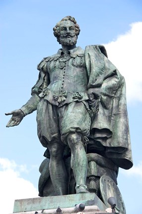 Framed Rubens Statue Print