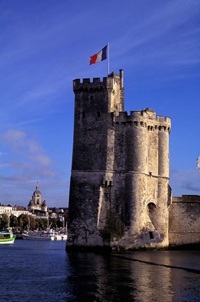 Framed La Rochelle Tour St Nicolas Print