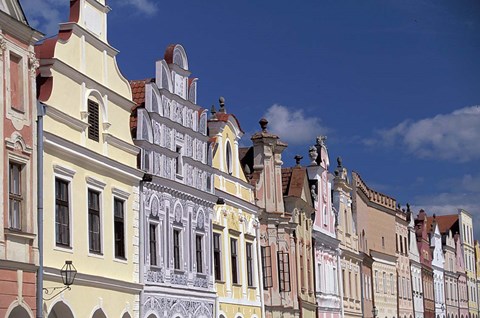 Framed Renaissance Houses of Telc Print
