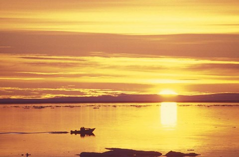 Framed Baffin Island Sunset Print