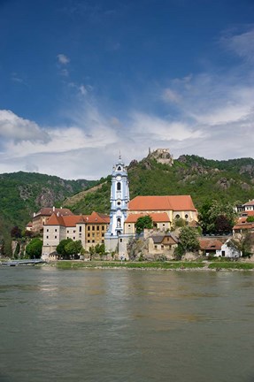 Framed Castle on Danube River Print