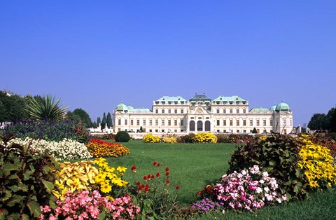 Framed Belvedere Palace, Vienna Print