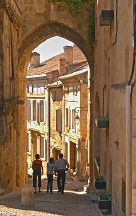 Framed Old Medieval Village of Saint Emilion Print