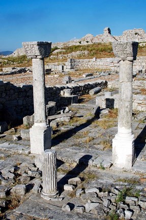 Framed Byllis Archeological Site Print
