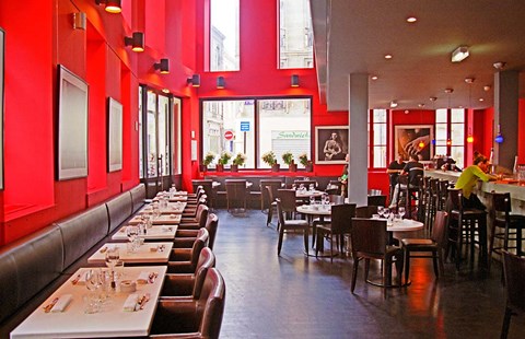 Framed Restaurant Le Cafe du Theotre, Bordeaux Print