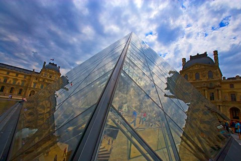 Framed Carousel in Front of the Eiffel Tower Print